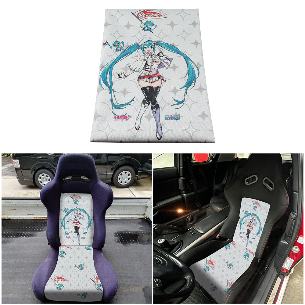Brand New Hatsune Miku Fabric Material SEAT Cover Cloth For Universal Interior