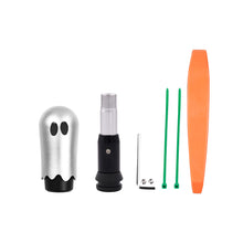 Load image into Gallery viewer, Brand New Universal Ghost Aluminum Silver Automatic Gear Shift Knob Shifter Lever Head