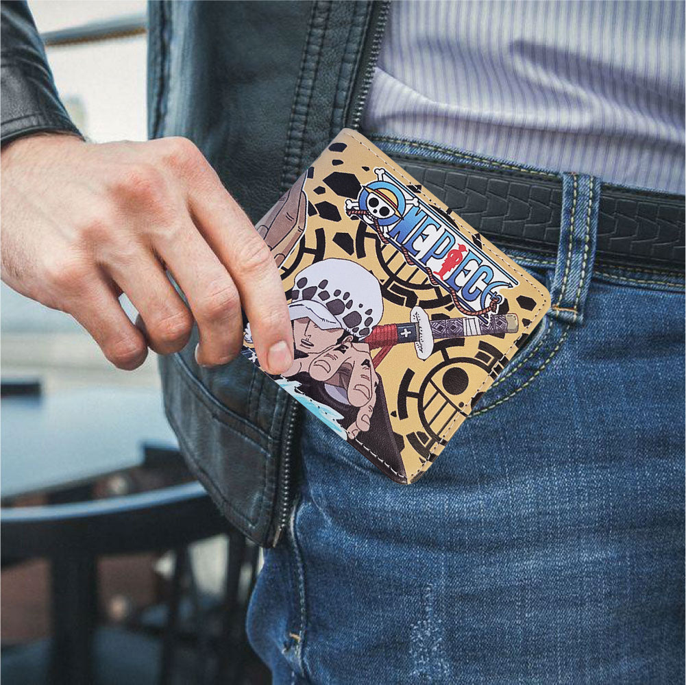 Brand New Unisex One Piece Anime Purse Short Bifold Fashion Leather Wallet