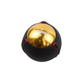 BRAND NEW JDM Mugen Leather 5 Speed Shift Knob Gold HONDA CRZ Type R Civic FA5 FG2 SI
