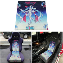 Load image into Gallery viewer, Brand New Hatsune Miku Fabric Material SEAT Cover Cloth For Universal Interior