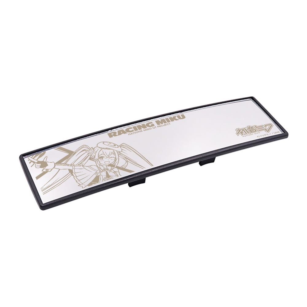Brand New Hatsune Miku Racing Miku 270mm Wide Curve Car Truck Van Clip On Rear View Mirror Universal Clear Lense