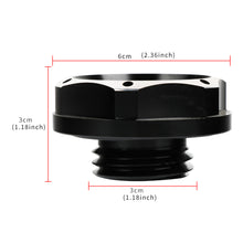 Load image into Gallery viewer, Brand New Honda / Acura / Nissan Black 2 Tone Engine Oil Filler Cap