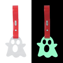 Load image into Gallery viewer, Brand New Ghost Glow In Dark Green JDM TSURIKAWA Ring Subway Train Bus Handle Red Strap Charm Drift