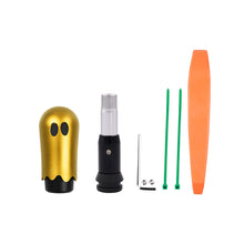 Load image into Gallery viewer, Brand New Universal Ghost Aluminum Gold Automatic Gear Shift Knob Shifter Lever Head