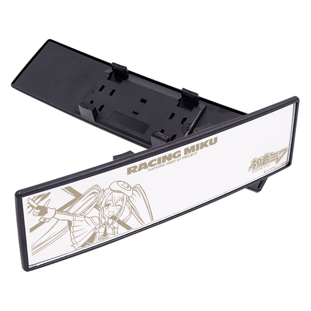 Brand New Hatsune Miku Racing Miku 270mm Wide Curve Car Truck Van Clip On Rear View Mirror Universal Clear Lense