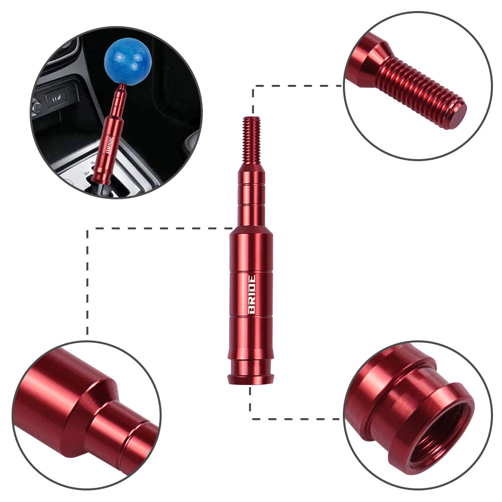 Brand New BRIDE Red Shift Knob Extension Gear Shifter Lever Extender For Honda M10x1.5