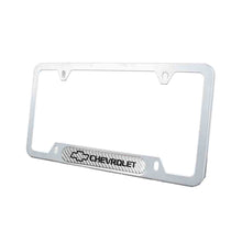 Load image into Gallery viewer, Brand New Universal 1PCS CHEVROLET Silver Metal License Plate Frame