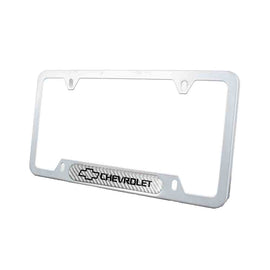 Brand New Universal 1PCS CHEVROLET Silver Metal License Plate Frame