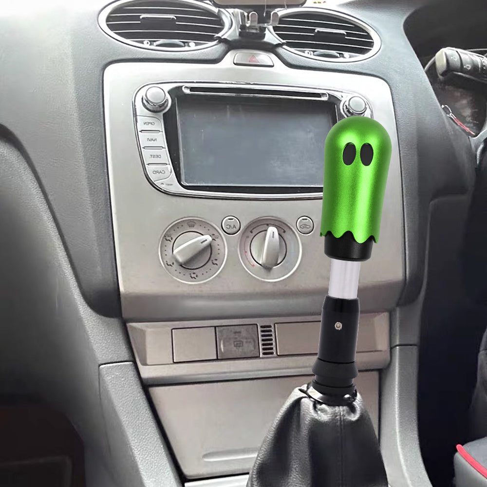 Brand New Universal Ghost Aluminum Green Automatic Gear Shift Knob Shifter Lever Head