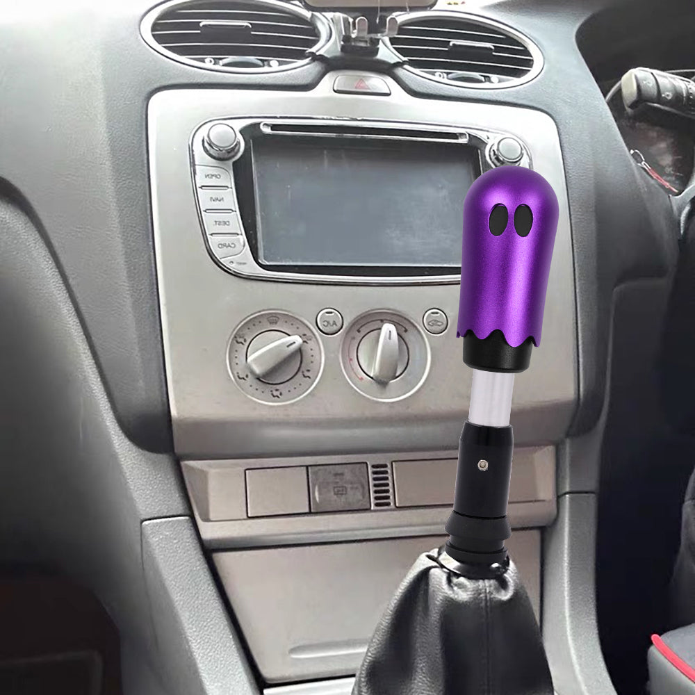 Brand New Universal Ghost Aluminum Purple Automatic Gear Shift Knob Shifter Lever Head
