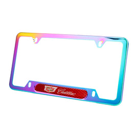 Brand New Universal 1PCS Cadillac Neo Chrome Metal License Plate Frame