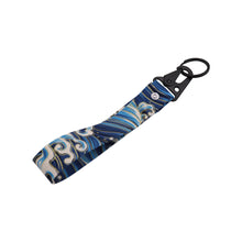 Load image into Gallery viewer, BRAND NEW JDM Sakura Wave Racing Keychain Metal key Ring Hook Strap Lanyard Universal