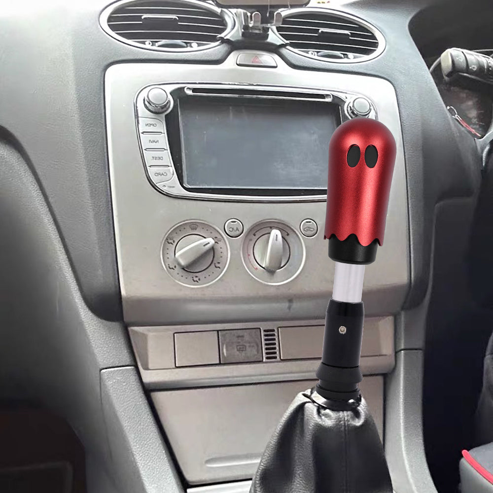 Brand New Universal Ghost Aluminum Red Automatic Gear Shift Knob Shifter Lever Head