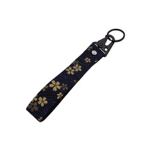 Load image into Gallery viewer, BRAND NEW JDM Sakura Flowers Racing Keychain Metal key Ring Hook Strap Lanyard Universal