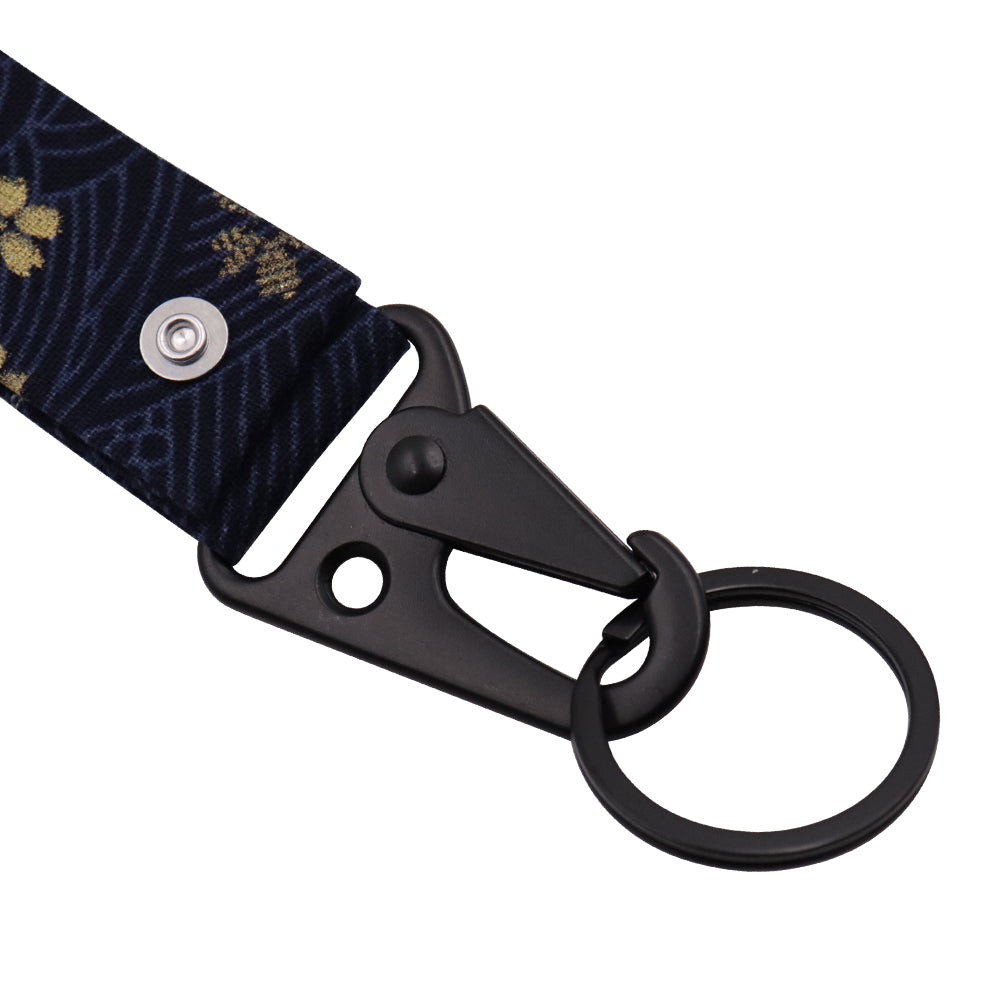 BRAND NEW JDM Sakura Flowers Racing Keychain Metal key Ring Hook Strap Lanyard Universal