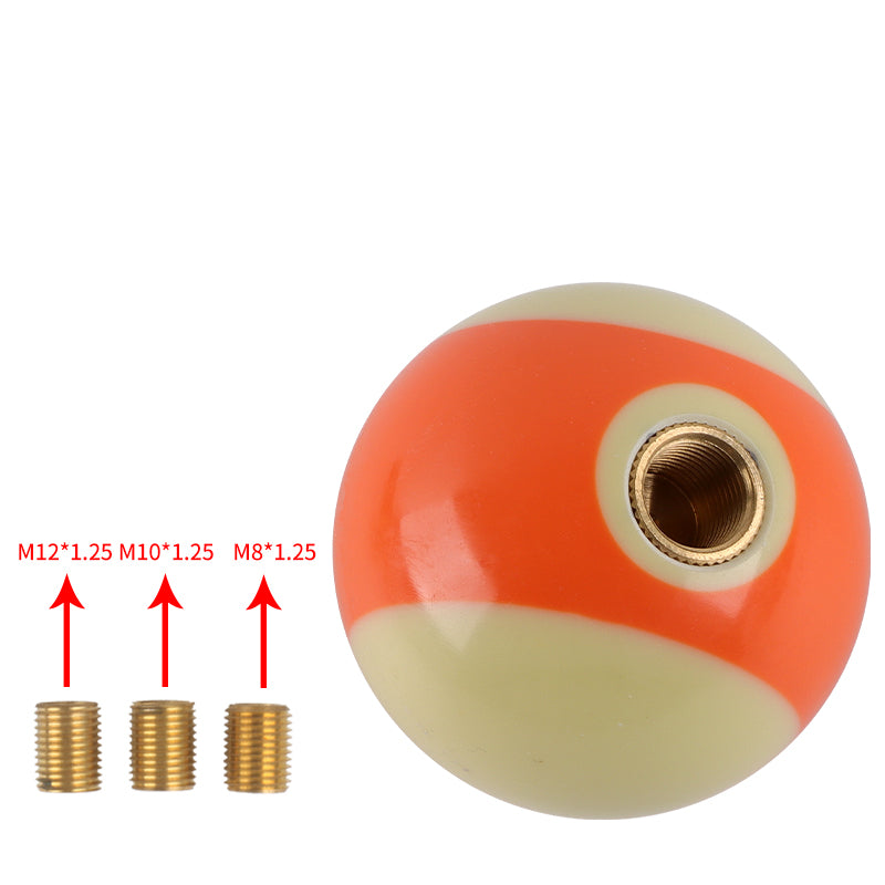 Brand New #13 Billiard Ball Round Car Manual Gear Shift Knob Universal Shifter Lever Cover M8 M10 M12