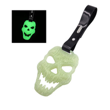 Load image into Gallery viewer, Brand New Skull Head Glow In Dark Green JDM TSURIKAWA Ring Subway Train Bus Handle Black Strap Charm Drift