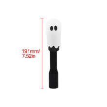 Load image into Gallery viewer, Brand New Universal Ghost Aluminum White Manual Car Gear MT Stick Shift Knob M8 M10 M12 &amp; Black Shifter Extender Extension