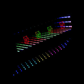 BRAND NEW UNIVERSAL JDM FORTUNE CAT MULTI-COLOR GALAXY MIRROR LED LIGHT CLIP-ON REAR VIEW WINK REARVIEW