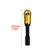 Load image into Gallery viewer, Brand New Universal Ghost Aluminum Gold Manual Car Gear MT Stick Shift Knob M8 M10 M12 &amp; Black Shifter Extender Extension