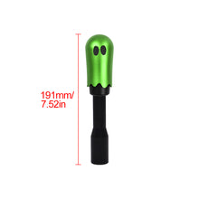 Load image into Gallery viewer, Brand New Universal Ghost Aluminum Green Manual Car Gear MT Stick Shift Knob M8 M10 M12 &amp; Black Shifter Extender Extension