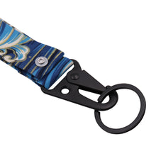 Load image into Gallery viewer, BRAND NEW JDM Sakura Wave Racing Keychain Metal key Ring Hook Strap Lanyard Universal