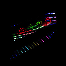 BRAND NEW UNIVERSAL JDM GHOST MULTI-COLOR GALAXY MIRROR LED LIGHT CLIP-ON REAR VIEW WINK REARVIEW