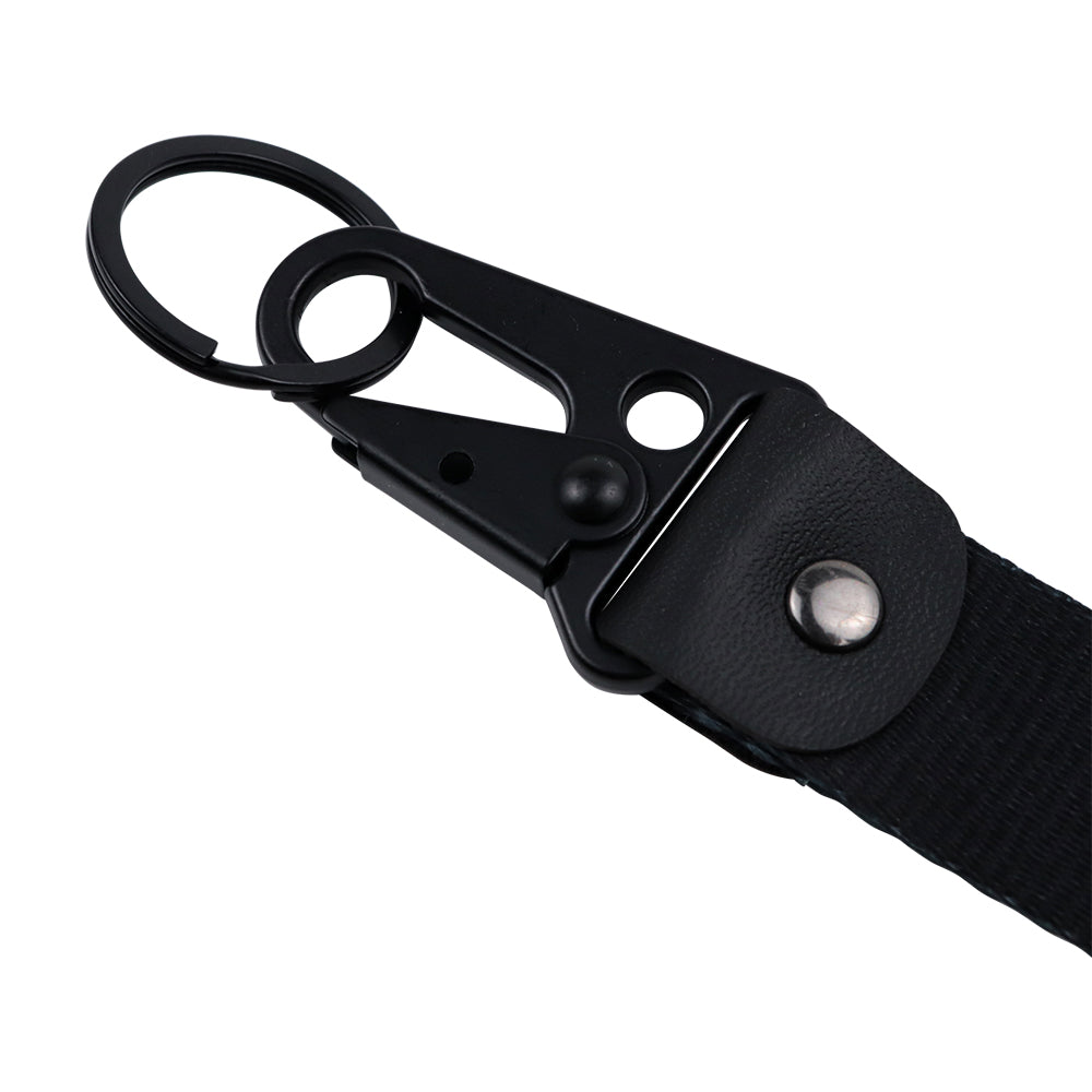 BRAND New JDM AS FCK Black Racing Keychain Metal key Ring Hook Strap Lanyard Universal