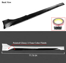 Load image into Gallery viewer, Brand New 2022-2024 Honda Civic Yofer Painted White Pearl Black 2 Tone Side Skirt Extension