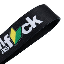 Load image into Gallery viewer, BRAND New JDM AS FCK Black Racing Keychain Metal key Ring Hook Strap Lanyard Universal