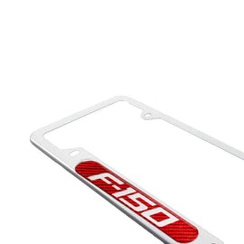 Brand New Universal 1PCS F-150 Silver Metal License Plate Frame