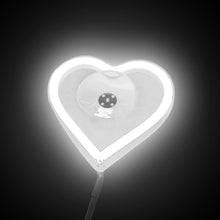Load image into Gallery viewer, BRAND NEW UNIVERSAL LOVE HEART WHITE LED Neon Flash Light Car Window Glow Electric Remote Control Lamp