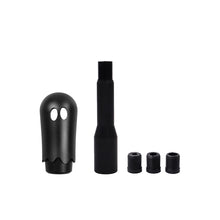 Load image into Gallery viewer, Brand New Universal Ghost Aluminum Black Manual Car Gear MT Stick Shift Knob M8 M10 M12 &amp; Black Shifter Extender Extension