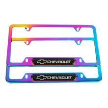 Load image into Gallery viewer, Brand New Universal 2PCS Chevrolet Neo Chrome Metal License Plate Frame