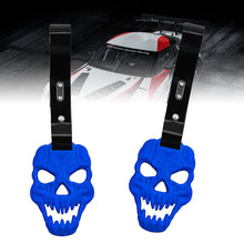 Load image into Gallery viewer, Brand New Skull Head Blue JDM TSURIKAWA Ring Subway Train Bus Handle Black Strap Charm Drift