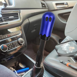 Brand New Universal Ghost Aluminum Blue Manual Car Gear MT Stick Shift Knob M8 M10 M12 & Black Shifter Extender Extension