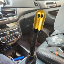 Brand New Universal Ghost Aluminum Gold Manual Car Gear MT Stick Shift Knob M8 M10 M12 & Black Shifter Extender Extension