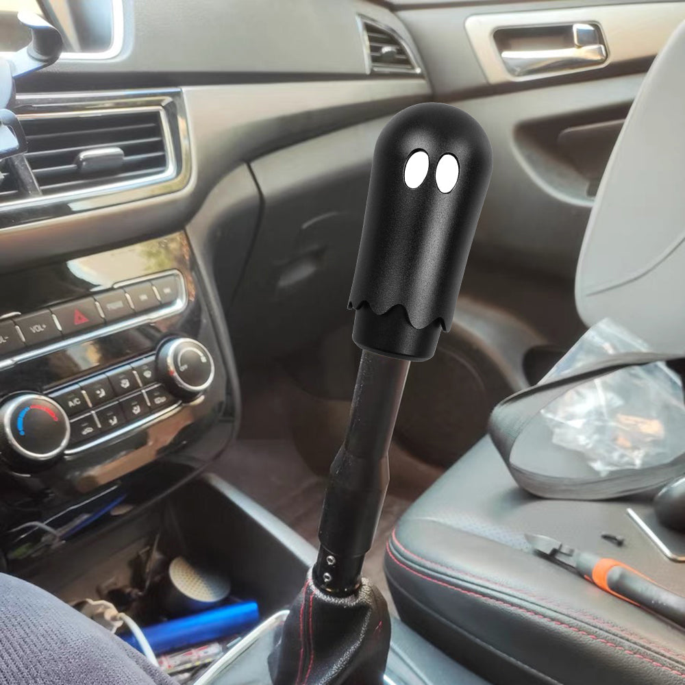 Brand New Universal Ghost Aluminum Black Manual Car Gear MT Stick Shift Knob M8 M10 M12 & Black Shifter Extender Extension