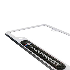 Brand New Universal 1PCS FORD MUSTANG GT Chrome Metal License Plate Frame