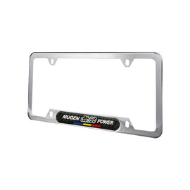 Brand New Universal 1PCS Mugen Power Chrome Metal License Plate Frame