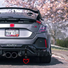 Load image into Gallery viewer, Brand New Devil Love Heart Red JDM TSURIKAWA Ring Subway Train Bus Handle Black Strap Charm Drift