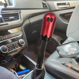 Brand New Universal Ghost Aluminum Red Manual Car Gear MT Stick Shift Knob M8 M10 M12 & Black Shifter Extender Extension