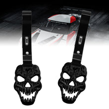 Load image into Gallery viewer, Brand New Skull Head Black JDM TSURIKAWA Ring Subway Train Bus Handle Black Strap Charm Drift