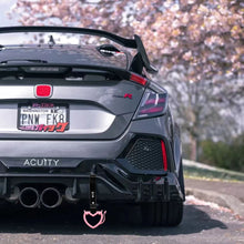 Load image into Gallery viewer, Brand New Devil Love Heart Pink JDM TSURIKAWA Ring Subway Train Bus Handle Black Strap Charm Drift