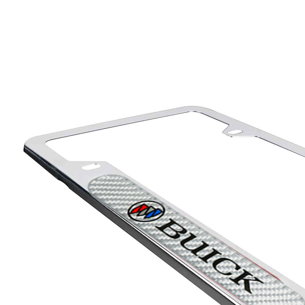 Brand New Universal 2PCS BUICK Chrome Metal License Plate Frame