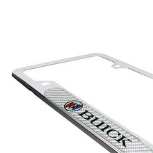 Load image into Gallery viewer, Brand New Universal 2PCS BUICK Chrome Metal License Plate Frame