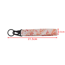 Load image into Gallery viewer, BRAND New JDM Sakura Flower Pink Racing Keychain Metal key Ring Hook Strap Lanyard Universal