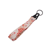 Load image into Gallery viewer, BRAND New JDM Sakura Flower Pink Racing Keychain Metal key Ring Hook Strap Lanyard Universal