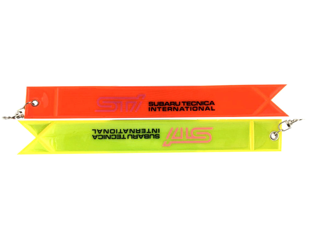 BRAND NEW JDM SUBARU STI REFLECTIVE STRIP DOUBLE SIDED KEYCHAIN